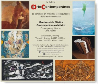 Inauguración: Maestros de la plástica contemporánea en México.