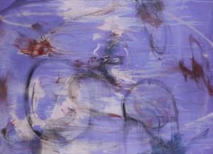 Pintor de bicicletas (2013), Óleo sobre tela, 130 x 150 cms