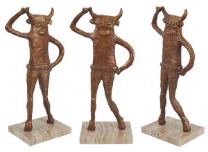 Toros de lydia (2014), Bronce, 37.5x20x5 cms