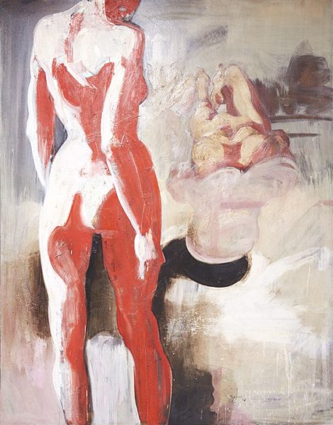 1996 - Luciano Spanó, Canción para una amor, Óleo sobre tela, 250 x 200 cm