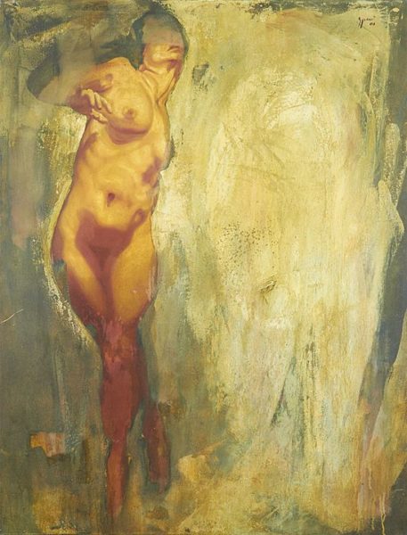 2001 - 2003 - Luciano Spanó, Mujer, Óleo sobre tela, 170 x 130 cm