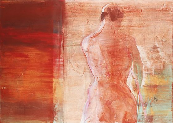 2013 - Luciano Spanó, Mujer, Acrílico sobre tela, 130 x 180 cm
