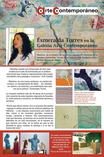 Esmeralda Torres en la Galería de Arte Contemporáneo – Perfil San Miguel de Allende