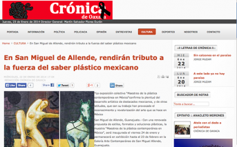En San Miguel de Allende, rendirán tributo a la fuerza del saber plástico mexicano – cronicaoaxaca.info