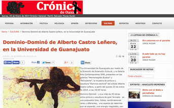 Dominio-Dominó de Alberto Castro Leñero, en la Universidad de Guanajuato – cronicaoaxaca.info